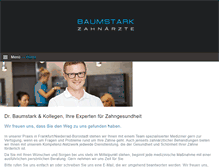 Tablet Screenshot of dr-baumstark.de